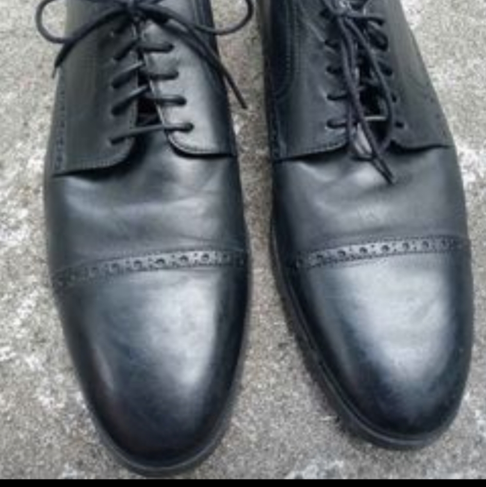 Cole Haan Grand O.S. Black Dress Shoes Mens 11M Leather